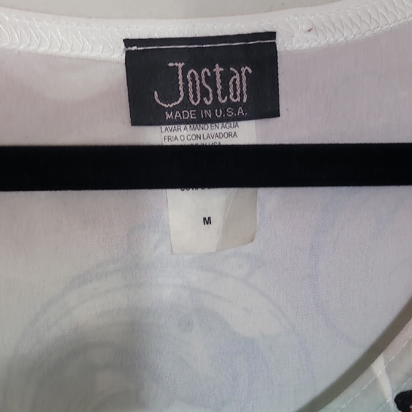 Y2K Jostar Butterfly Embellished Tunic Top Size M Shark Bite Fairy 90s Colorful - Picture 6 of 15